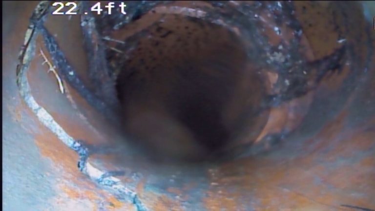 Cracked and Deformed Sewer Pipe